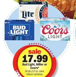 Meijer Bud Light, Miller or Coors offer
