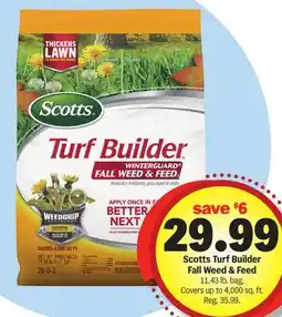Meijer Scotts Turf Builder Fall Weed & Feed offer