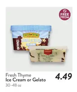 Fresh Thyme Fresh Thyme Ice Cream or Gelato offer