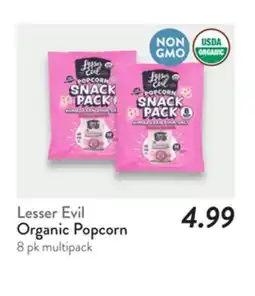 Fresh Thyme Lesser Evil Organic Popcorn offer