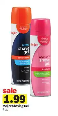 Meijer Meijer Shaving Gel offer