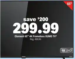 Meijer Element 65'' 4K Frameless XUMO TV offer