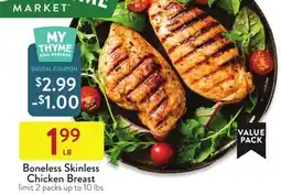 Fresh Thyme Boneless Skinless Chicken Breast offer