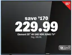 Meijer Element 55'' 4K UHD HDR XUMO TV offer