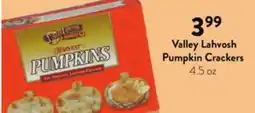 Fresh Thyme Valley Lahvosh Pumpkin Crackers offer