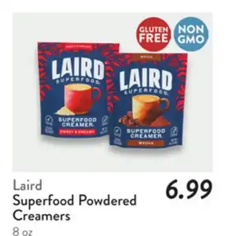 Fresh Thyme Laird Superfood Powdered Creamers offer