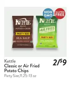 Fresh Thyme Kettle Classic or Air Fried Potato Chips offer