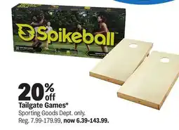 Meijer Tailgate Games offer