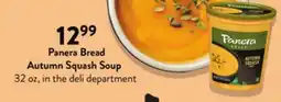 Fresh Thyme Panera Bread Autumn Squash Soup offer