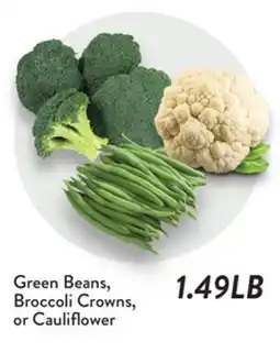 Fresh Thyme Green Beans, Broccoli Crowns, or Cauliflower offer