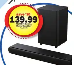 Meijer TCL S55H S Class 2.1 Channel Sound Bar offer