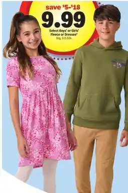 Meijer Select Boys' or Girls' Fleece or Dresses offer