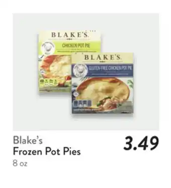 Fresh Thyme Blake's Frozen Pot Pies offer