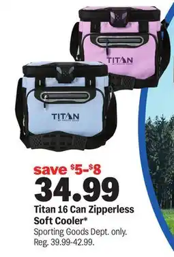 Meijer Titan 16 Can Zipperless Soft Cooler offer