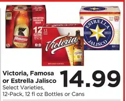 Food 4 Less Victoria, Famosa or Estrella Jalisco offer