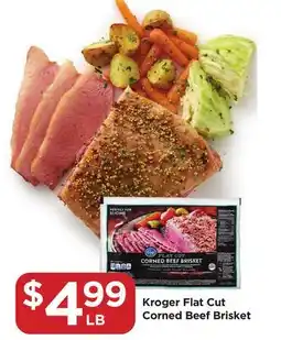 Food 4 Less Kroger Flat Cut Corned Beef Brisket offer