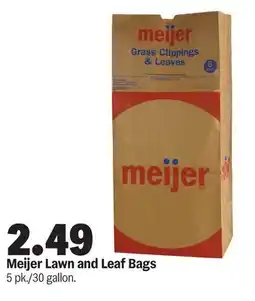 Meijer Meijer Lawn and Leaf Bags offer