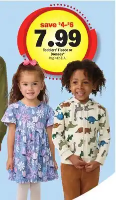 Meijer Toddlers' Fleece or Dresses offer