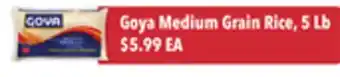 Tony’s Fresh Market Goya Medium Grain Rice offer