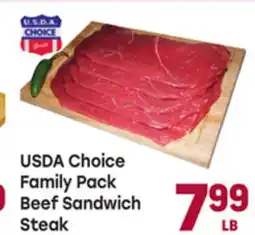 Tony’s Fresh Market USDA Choice Family PackBeef Sandwich Steak offer