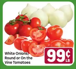Tony’s Fresh Market White Onions Round or On the Vine Tomatoes offer