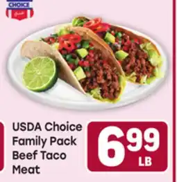 Tony’s Fresh Market USDA Choice Family Pack Beef Taco Meat offer