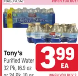 Tony’s Fresh Market Tony's Purified Water offer