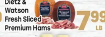Tony’s Fresh Market Dietz & Watson Fresh Sliced Premium Hams offer