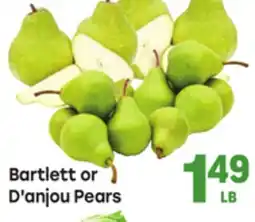 Tony’s Fresh Market Bartlett or D'anjou Pears offer