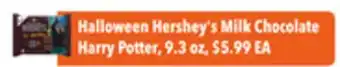 Tony’s Fresh Market Halloween Hershey's Milk Chocolate Harry Potter offer