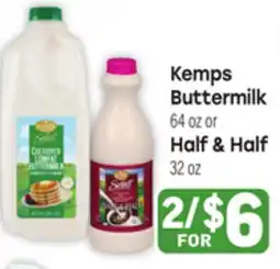 Tony’s Fresh Market Kemps Buttermilk 64 oz or 64 oz or Half & Half Half & Half 32 oz offer