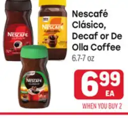 Tony’s Fresh Market Nescafé Clásico, Decaf or De Olla Coffee offer
