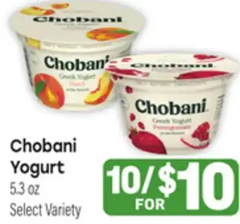 Tony’s Fresh Market Chobani Yogurt offer