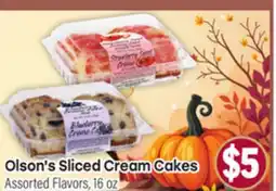 Tony’s Fresh Market Olson's Sliced Cream Cakes offer