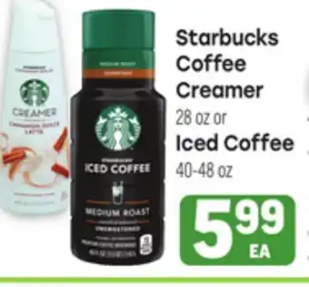 Tony’s Fresh Market Starbucks Coffee Creamer or Iced Coffee offer