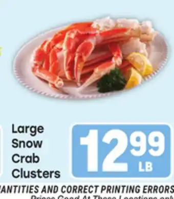 Tony’s Fresh Market Large Snow Crab Clusters offer