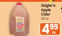 Tony’s Fresh Market Zeigler's Apple Cider offer