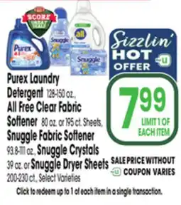 Jewel-Osco Purex Laundry Detergent offer