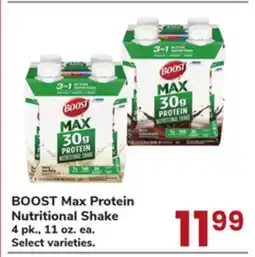 Jewel-Osco BOOST Max Protein Nutritional Shake offer