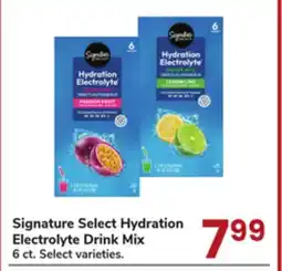 Jewel-Osco Signature Select Hydration Electrolyte Drink Mix offer