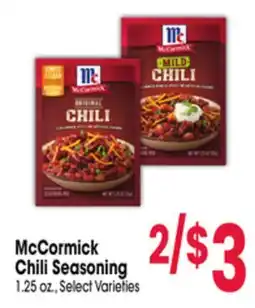 Jewel-Osco McCormick Chili Seasoning offer
