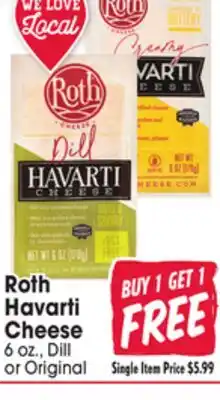 Jewel-Osco Roth Havarti Cheese offer