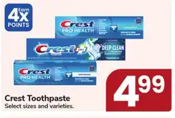 Jewel-Osco Crest Toothpaste offer