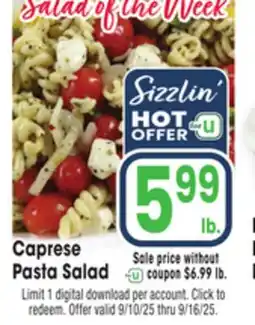 Jewel-Osco Caprese Pasta Salad offer