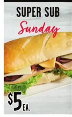 Jewel-Osco SUPER SUB offer