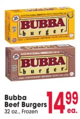 Jewel-Osco Bubba Beef Burgers offer