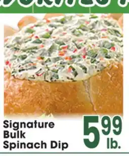 Jewel-Osco Signature Bulk Spinach Dip offer