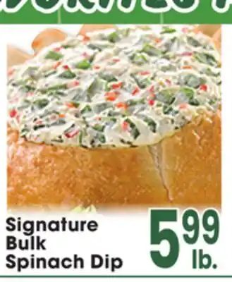 Jewel-Osco Signature Bulk Spinach Dip offer