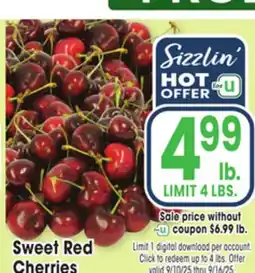 Jewel-Osco Sweet Red Cherries offer
