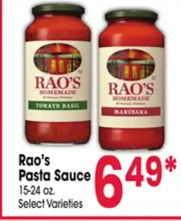 Jewel-Osco Rao's Pasta Sauce offer